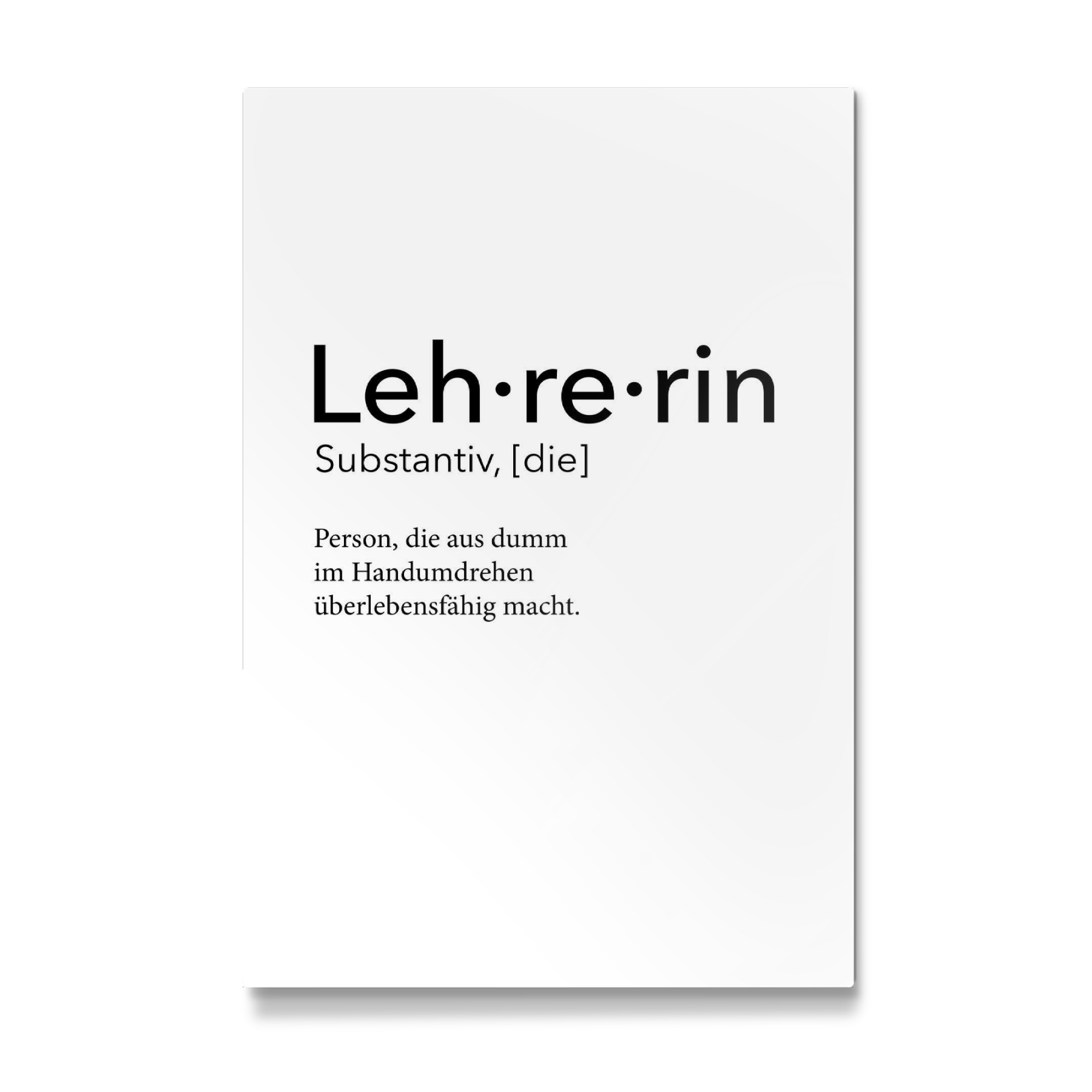 Galerie-Print "Lehrerin Definition 39" 75x50 cm artboxONE