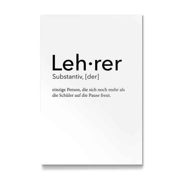 Galerie-Print "Lehrer Definition 36" 30x20 cm artboxONE