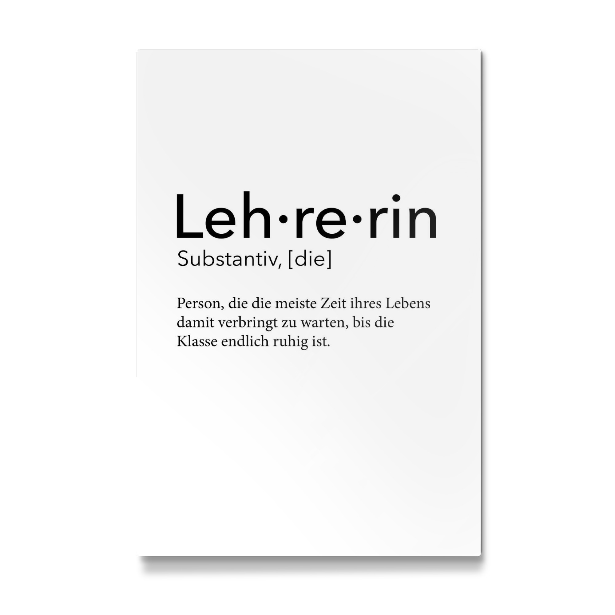 Galerie-Print "Lehrerin Definition 18" 75x50 cm artboxONE