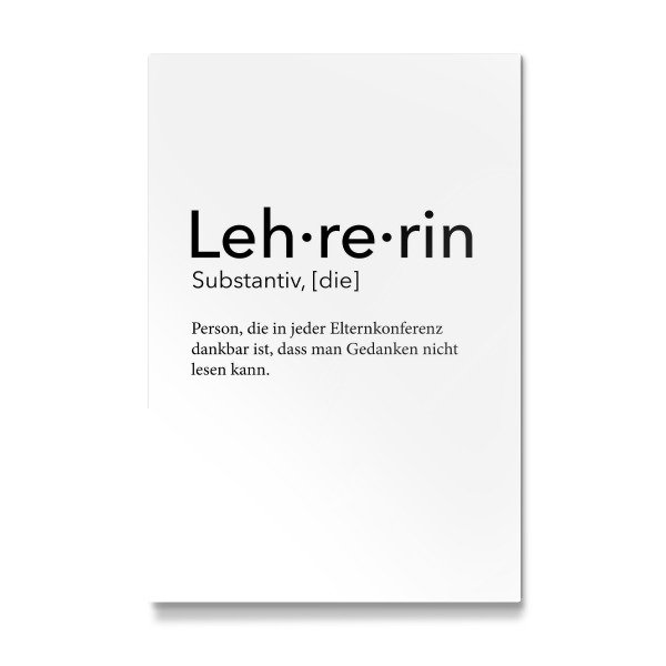 Galerie-Print "Lehrerin Definition 51" 30x20 cm artboxONE