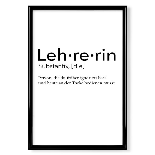 Lehrerin Definition 01