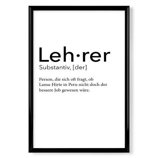 Lehrer - Definition