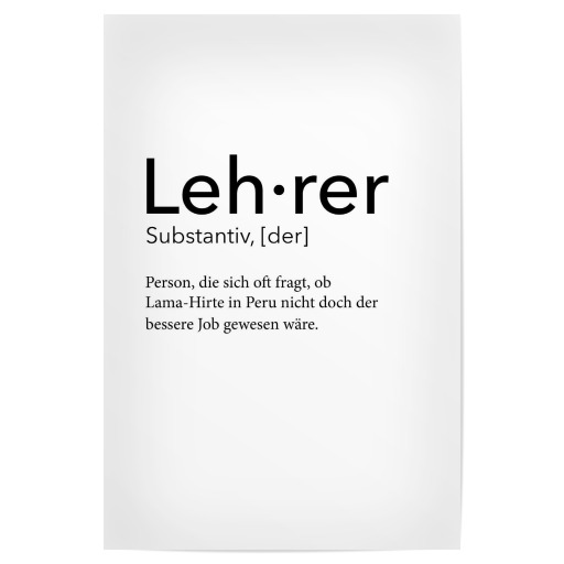 Lehrer - Definition