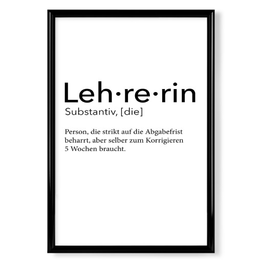 Lehrerin Definition 25