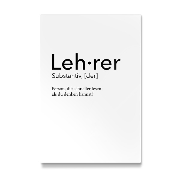 Galerie-Print "Lehrer Definition 42" 30x20 cm artboxONE
