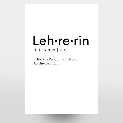 Lehrerin Definition Typografie Lehrerin Definition Typografie