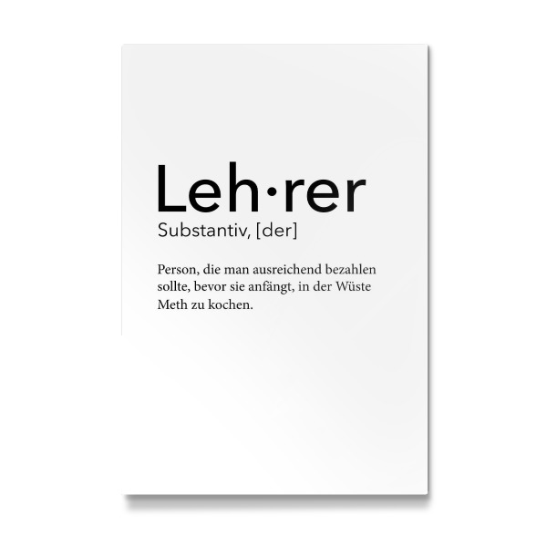 Galerie-Print "Lehrer Definition 48" 30x20 cm artboxONE