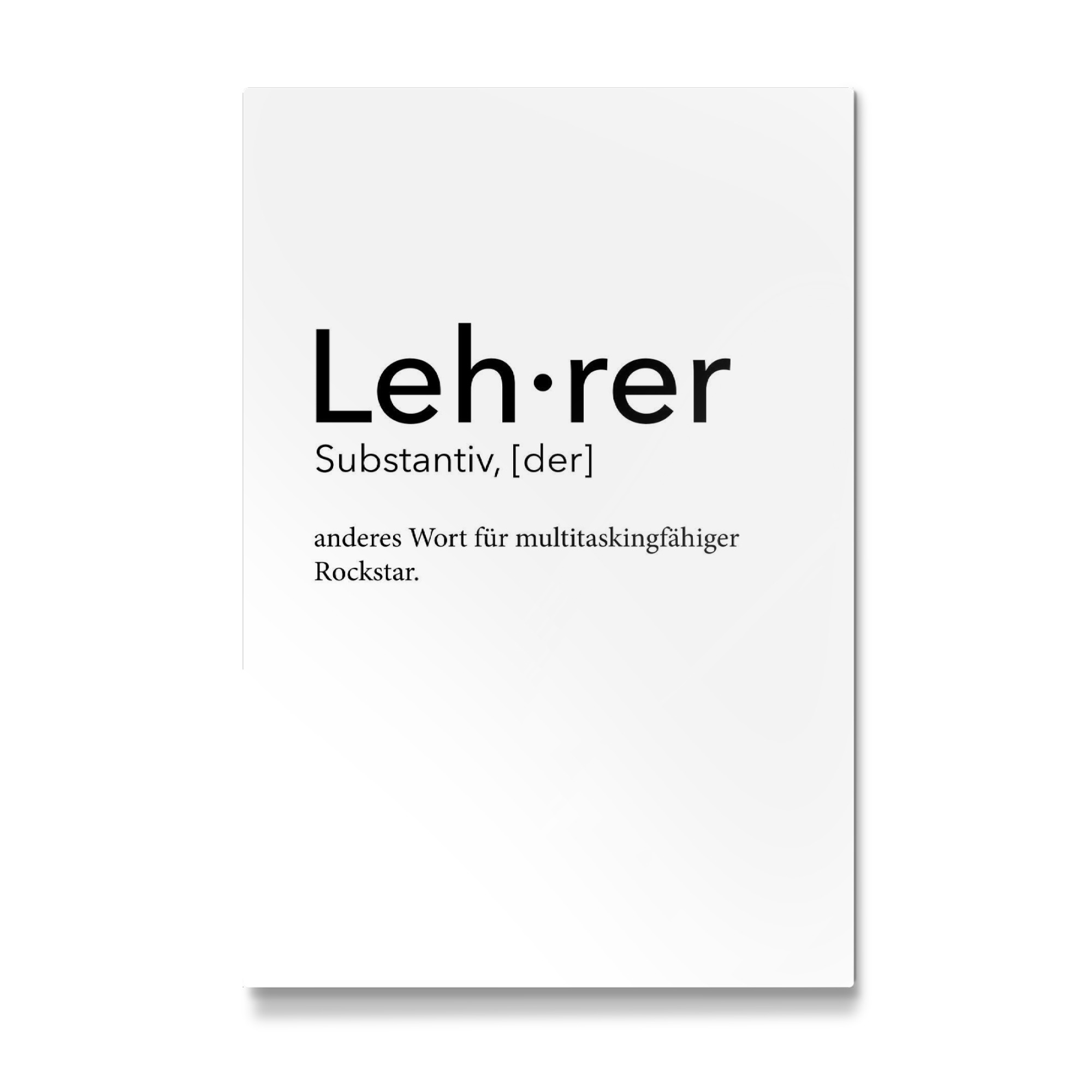 Galerie-Print "Lehrer Definition 08" 75x50 cm artboxONE