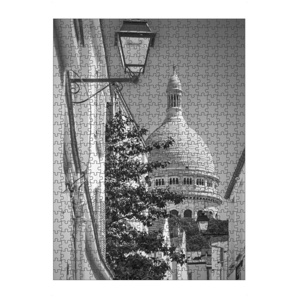 artboxONE Puzzle "PARIS Gasse in Montmartre" artboxONE - Schwarzweiß,Städte / Paris - Paris,Architektur,Sehenswürdigkeit - Bild paris