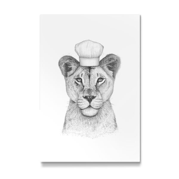 Galerie-Print "Löwin Köchin" 30x20 cm artboxONE