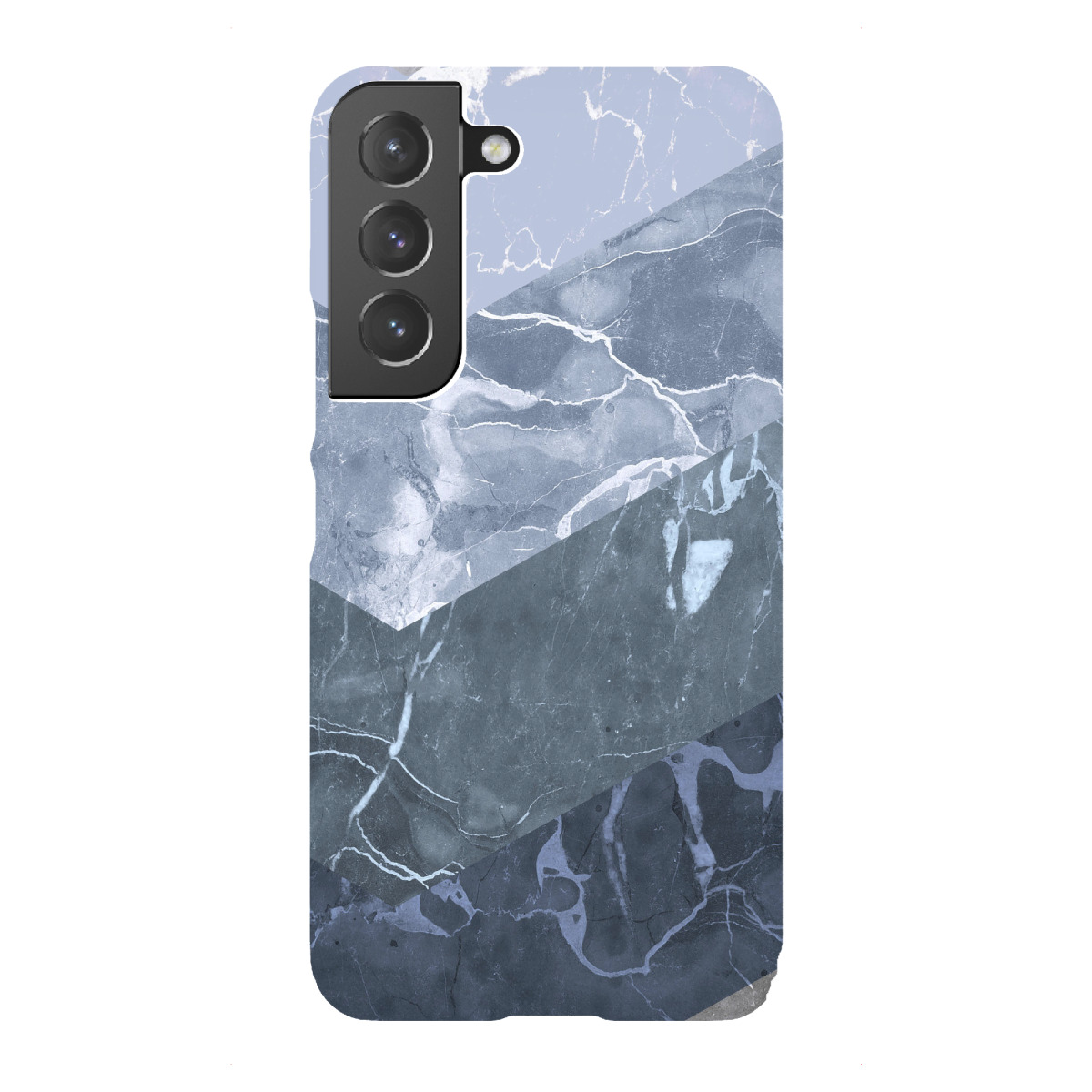 Samsung Galaxy "Blue Chevron Marble Collage" Premium-Case Handyhülle artboxONE