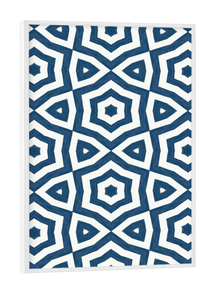 Poster mit weißem Rahmen "Geometric Ethnic Mood" artboxONE - Abstrakt,Architektur,Geometrie,Reise / Afrika