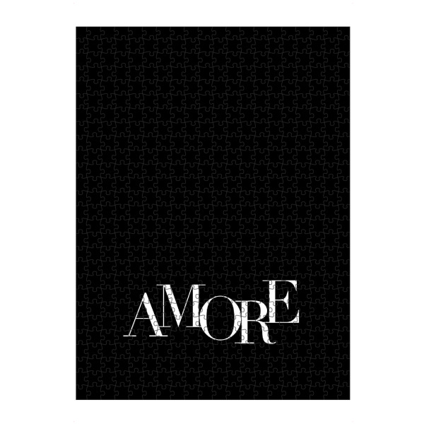 artboxONE Puzzle "Amore" artboxONE - Typografie,Schwarzweiß,Liebe - Love - Bild love