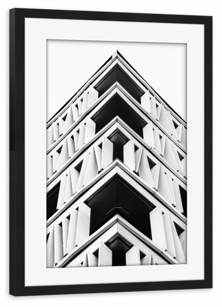 Poster mit Rahmen schwarz "Architectural Photography" artboxONE - Städte,Schwarzweiß,Architektur - Architektur,Architektur,Architektur,Stadt,Gebäude
