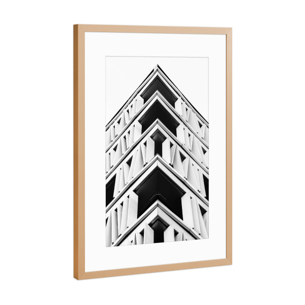 Poster mit Rahmen Kupfer "Architectural Photography" artboxONE - Städte,Schwarzweiß,Architektur - Architektur,Architektur,Architektur,Stadt,Gebäude