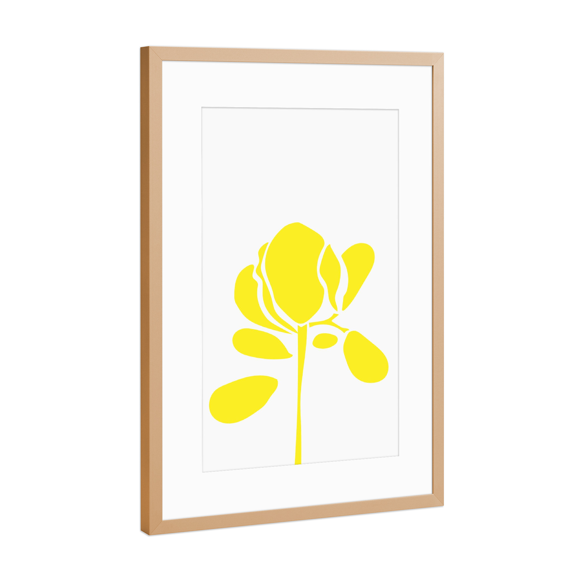 Poster mit Rahmen Kupfer "Plant Part 2nd" artboxONE - Floral - Blume