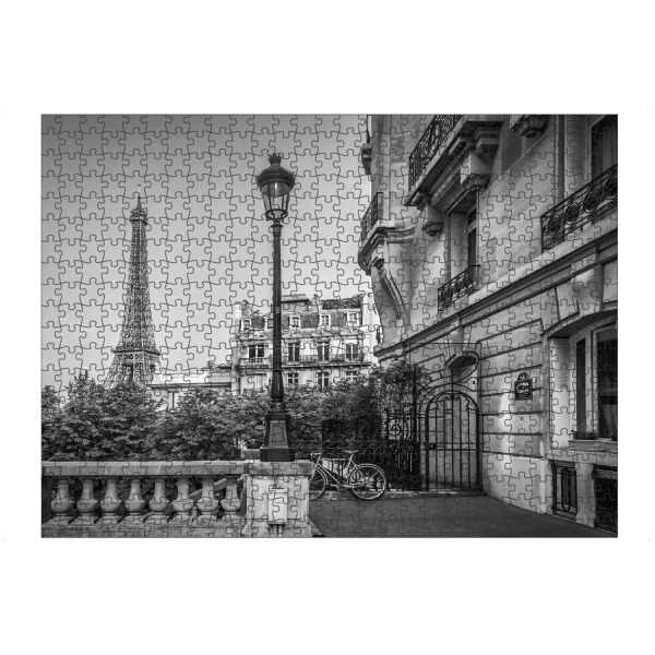 Puzzle Ravensburger "Pariser Charme Monochrom" artboxONE - Städte,Reise,Schwarzweiß,Architektur,Städte / Paris