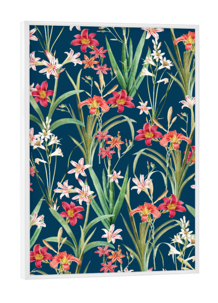 Poster mit weißem Rahmen "Blossom Botanical" artboxONE - Natur,Floral - Pattern,Floral,Flora,Nature,Botanical