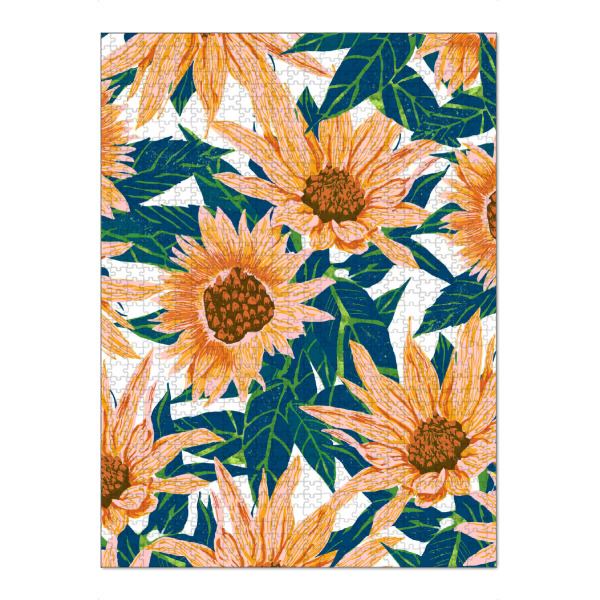 Puzzle Ravensburger "Blush Sunflowers" artboxONE - Floral - Flower,Sunflower - Bild flower