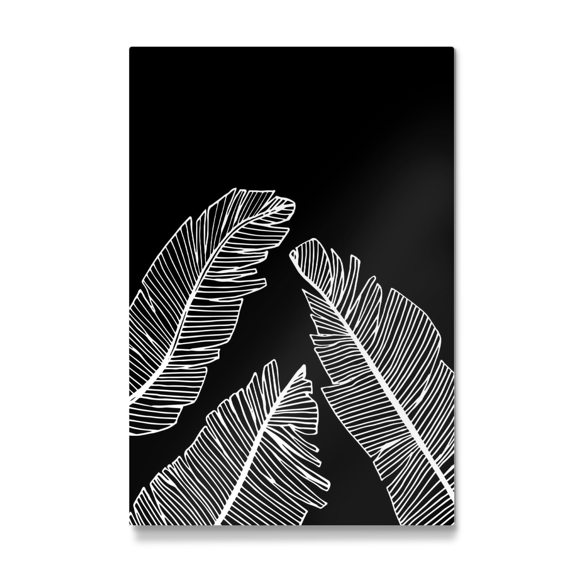 Galerie-Print "Banana Leaves Black - Motif Two" 75x50 cm artboxONE