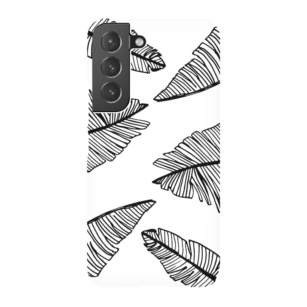 Samsung Galaxy "Banana Leaves White - Motif One" Premium-Case Handyhülle artboxONE