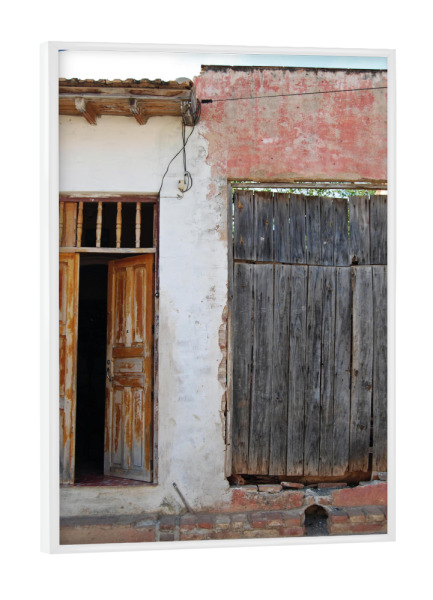Poster mit weißem Rahmen "Doors" artboxONE - Städte,Reise,Architektur,Reise / Länder - Kuba,Tür,Architektur,Karibik,Building,House