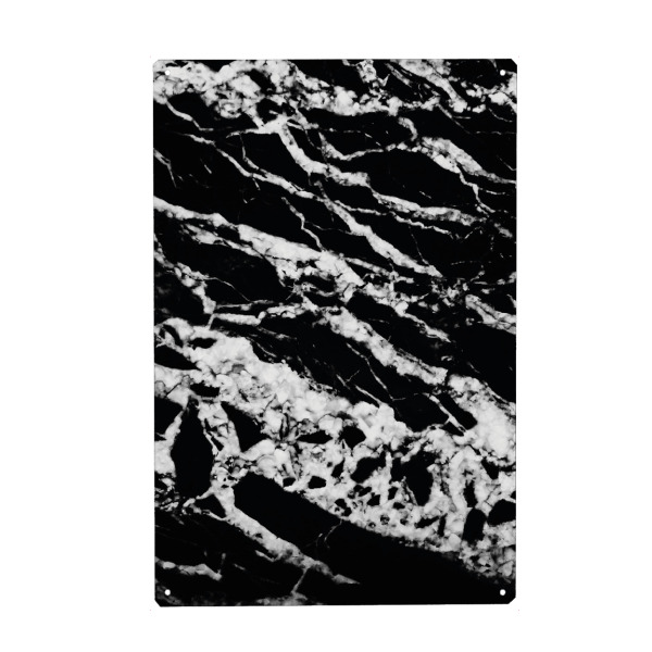 Metall Poster "Connected" artboxONE - Abstrakt,Schwarzweiß - Marmor,Abstract,Struktur - Blechschild