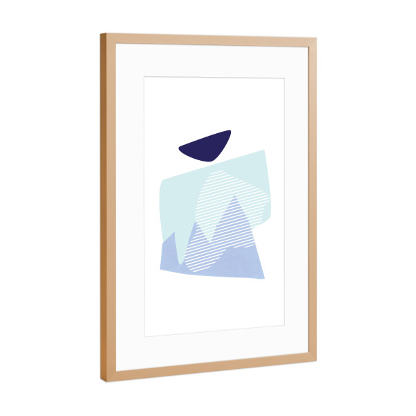 Poster mit Rahmen Kupfer "Breezy" artboxONE - Natur,Reise,Abstrakt,Geometrie,Reise / Strand und Meer,Unterwasser