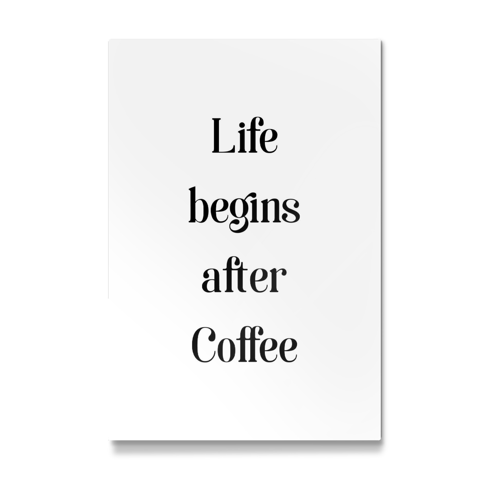 Galerie-Print "Life begins ...after Coffee" 75x50 cm artboxONE