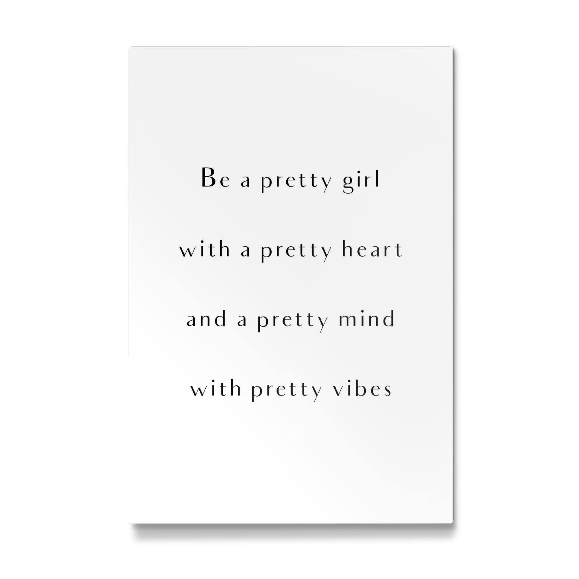 Galerie-Print "Be a pretty girl" 75x50 cm artboxONE