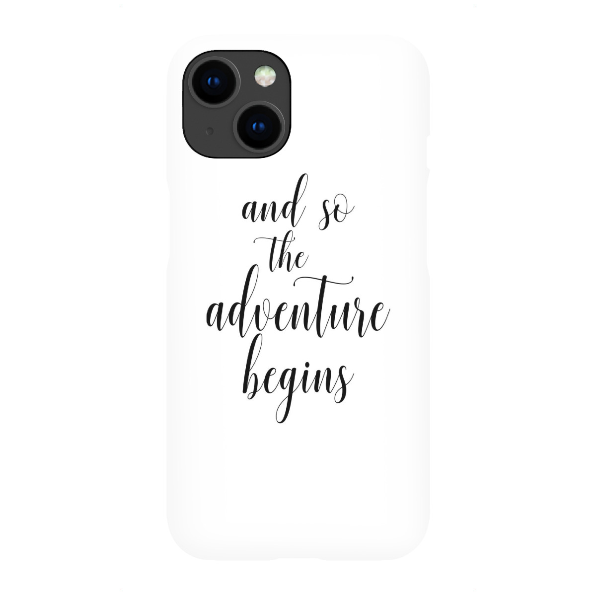 iPhone "The adventure begins" Premium-Case Handyhülle artboxONE