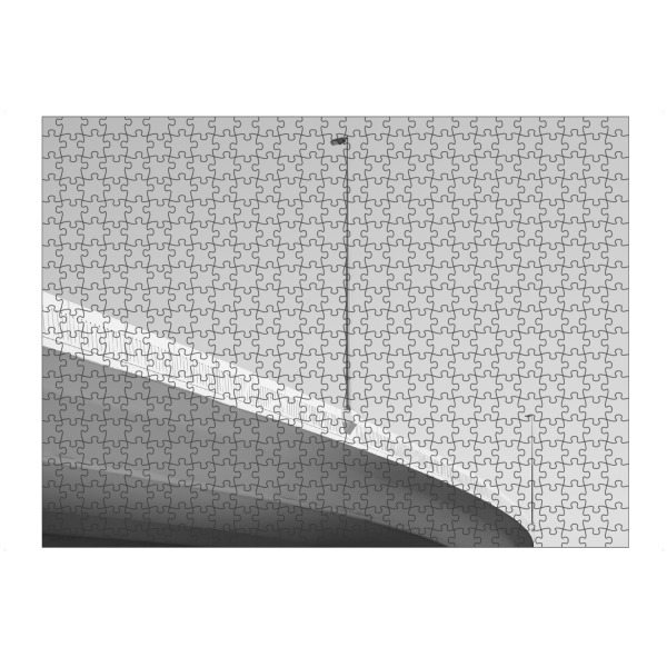 Puzzle Ravensburger "Brücke Minimal" artboxONE - Schwarzweiß,Architektur,Städte / Dubai - Brücke - Bild brücke