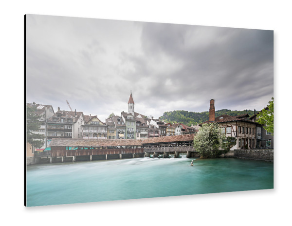 Alu-Dibond "Untere Schleuse, Thun" 30x20 cm artboxONE
