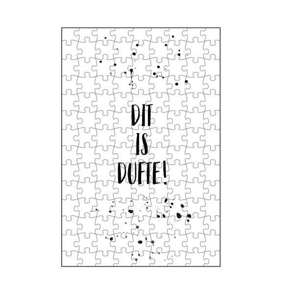 artboxONE Puzzle "Berlinerisch DIT IS DUFTE" artboxONE - Typografie,Schwarzweiß,Lustig