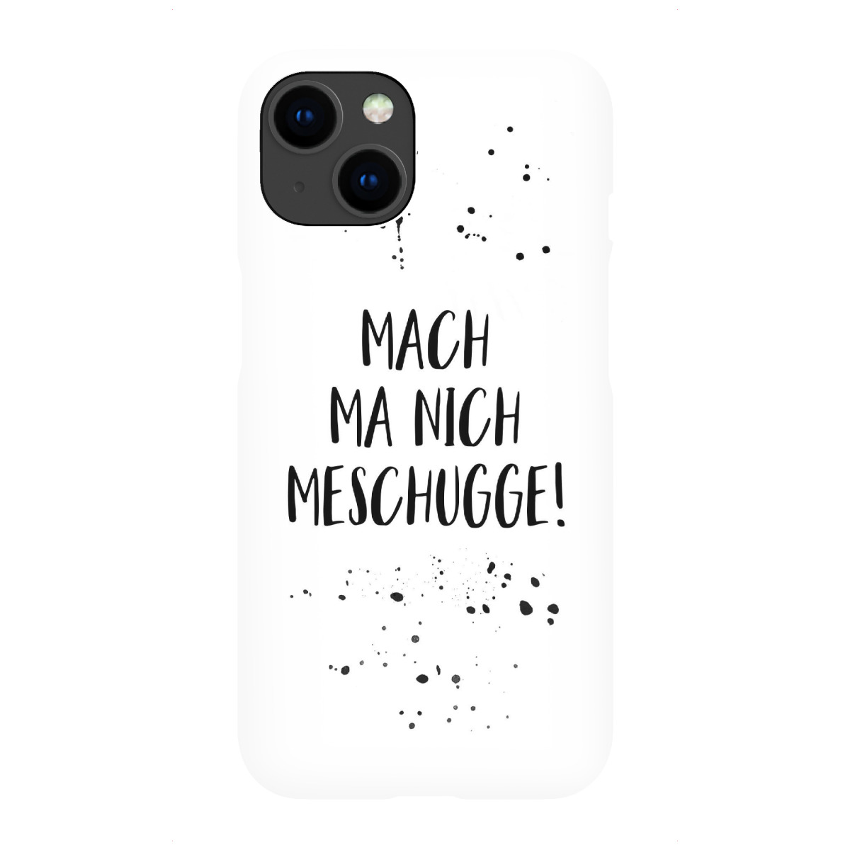 iPhone "MACH MA NICH MESCHUGGE" Premium-Case Handyhülle artboxONE