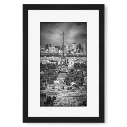 Paris Skyline Monochrom