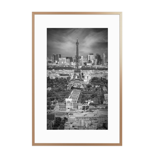 Paris Skyline Monochrom