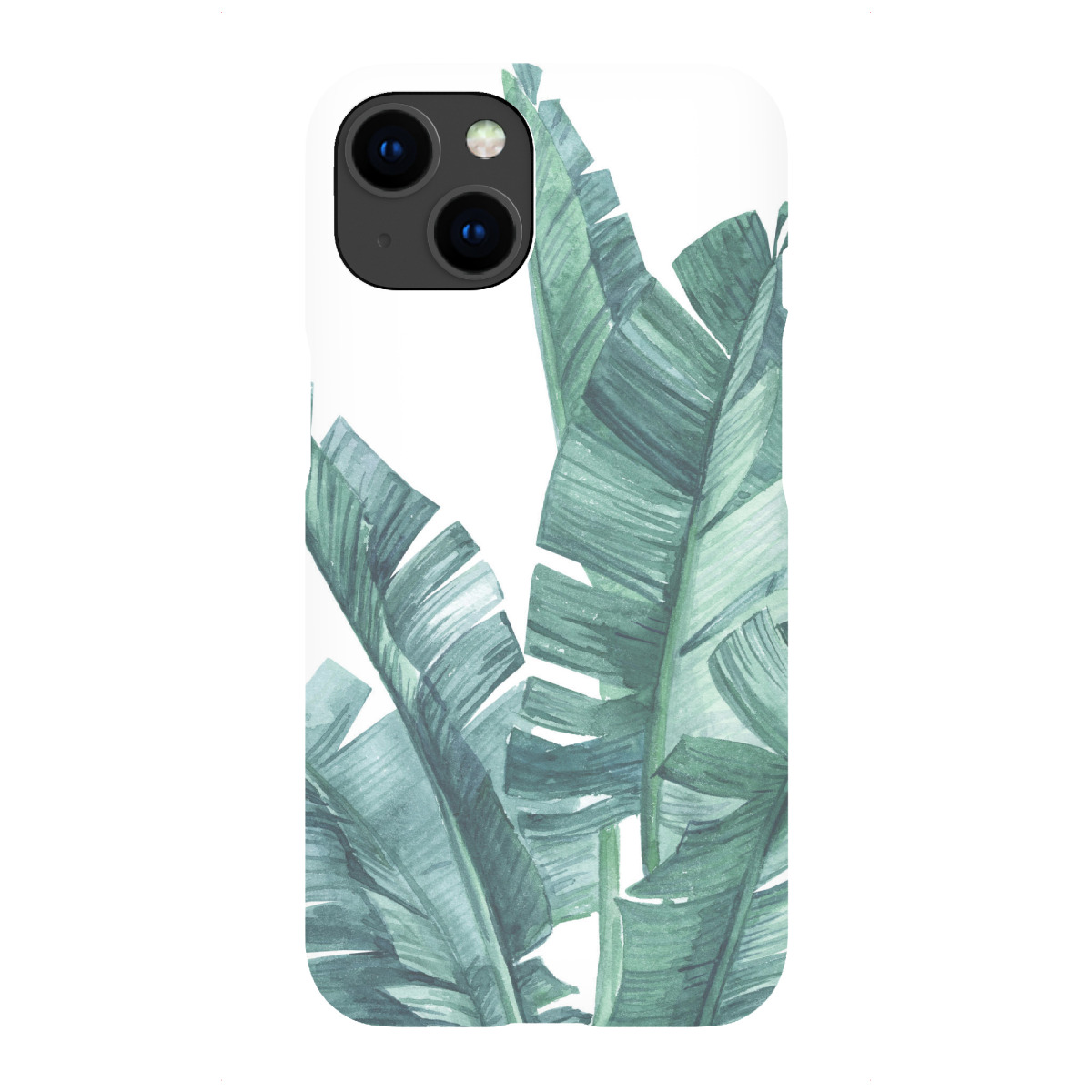 "Painted Banana Leaves"für iPhone - Premium-Case Handyhülle artboxONE