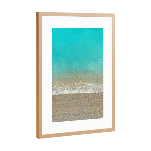 Poster mit Rahmen Kupfer "Blue from the Top" artboxONE - Natur,Reise