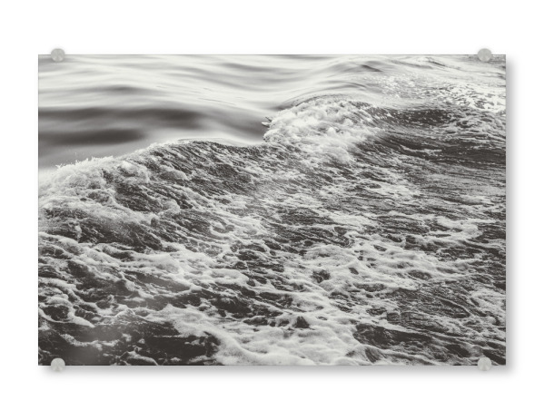 Acrylglasbild "Black sea" artboxONE - Natur,Schwarzweiß,Reise / Strand und Meer - Sea,Ocean,Beach,Wave,Nature