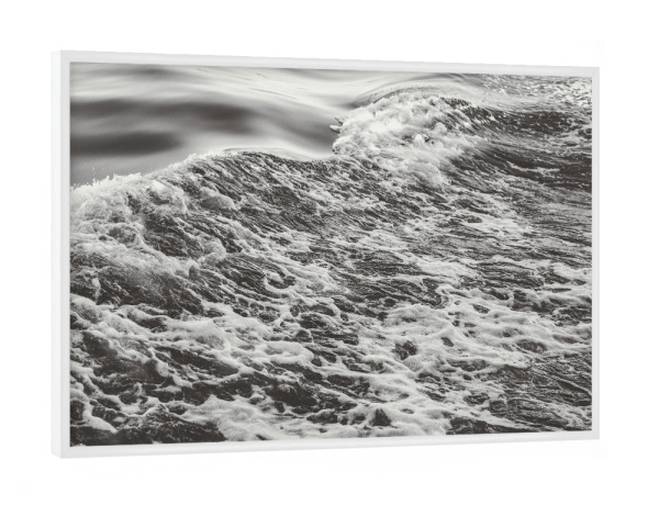 Poster mit weißem Rahmen "Black sea" artboxONE - Natur,Schwarzweiß,Reise / Strand und Meer - Sea,Ocean,Beach,Wave,Nature