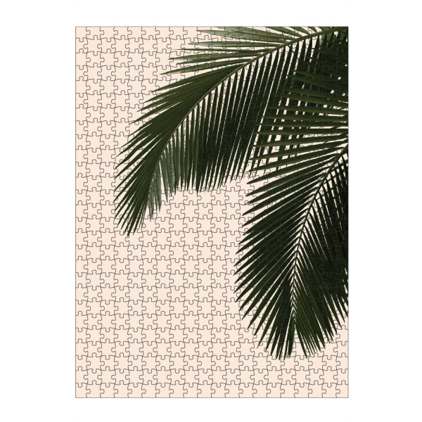 Puzzle Ravensburger "Palm leaf photography" artboxONE - Floral,Reise / Strand und Meer - Palme,Palmblatt,Palme - Bild palme