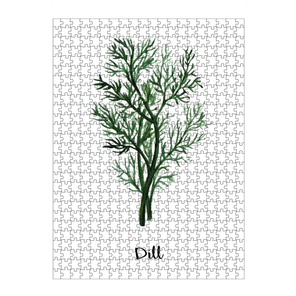 Puzzle Ravensburger "Dill Illustration" artboxONE - Floral - Herb,Spices,Dill - Bild herb
