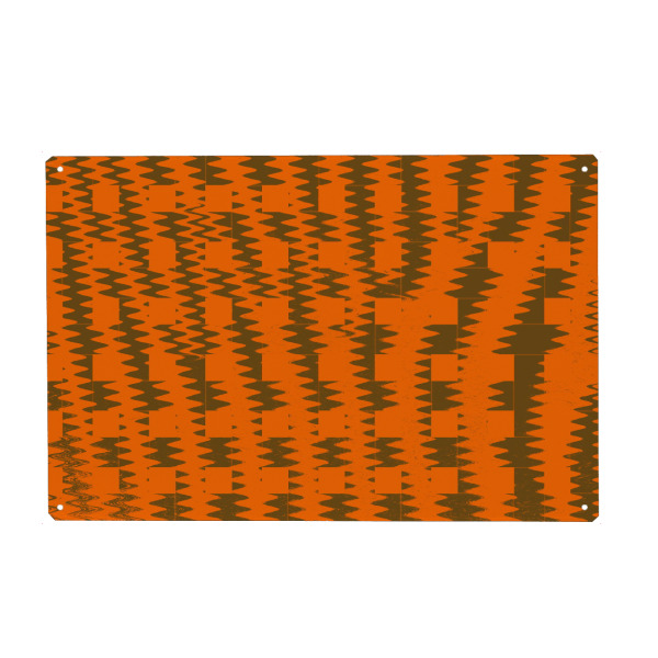 Holzbild "Afrika Pattern braunorange" artboxONE - Abstrakt - Abstrakt,Pattern,Muster