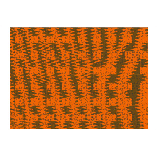 artboxONE Puzzle "Afrika Pattern braunorange" artboxONE - Abstrakt - Abstrakt,Pattern,Muster - Bild abstrakt