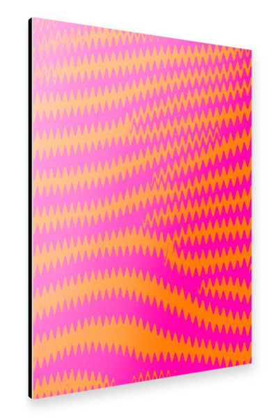 Alu-Dibond "Zebra Pattern orangepink" 30x20 cm artboxONE