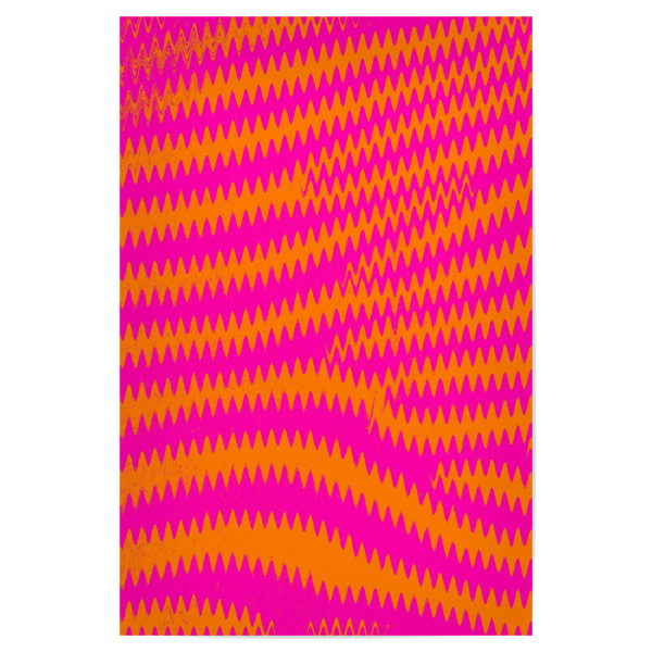 Poster "Zebra Pattern orangepink" artboxONE - Abstrakt - Abstrakt,Muster,Zebra