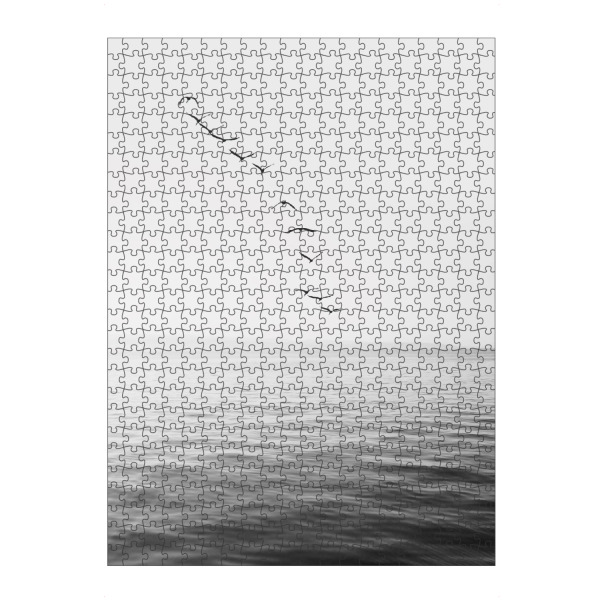 artboxONE Puzzle "Birds above the Ocean" artboxONE - Reise,Tiere,Schwarzweiß,Reise / Strand und Meer - Bird,Birds,Ocean,Sea,Meer - Bild bird