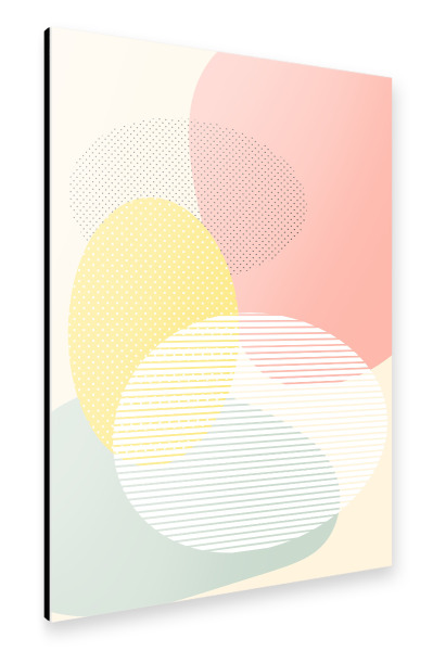 Alu-Dibond "Lost In Bubble Shapes" 30x20 cm artboxONE