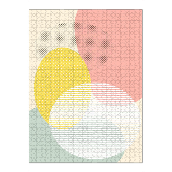 Puzzle Ravensburger "Lost In Bubble Shapes" artboxONE - Geometrie - Shapes,Scandinavian style,Bubble - Bild shapes